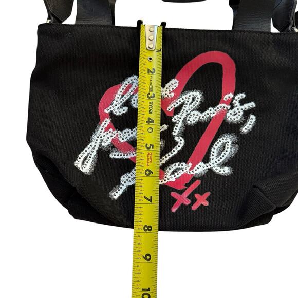 Karl Lagerfeld Authentic Canvas Sling Bag Black - Picture 4 of 6